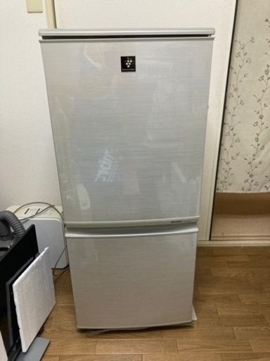 シャープ プラズマクラスター冷蔵庫 SJ-PD14W-S