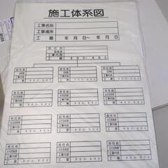 建設業の施行体系図の掲示板