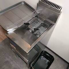 ガスフライヤー マルゼン  MGF-13J 都市ガス 油切りバスケット付き 業務用 