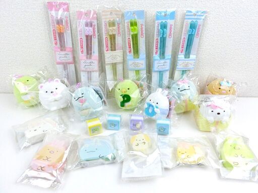 【おみせっち】バラ売り可 新品 すみっコぐらし アクリル箸＆マスコット＆積み木＆スタンプ