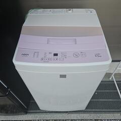 動作品 アクア AQUA AQW-S45E-W 洗濯機 全自動洗...