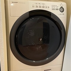 乾燥機付き　家電　ドラム式洗濯機　　シャープ　ES‐S7D