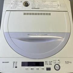 SHARP  全自動電気洗濯機　2017年製