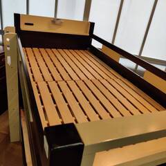 【愛品倶楽部柏店】Creil コンセント&照明付 2段ベッド