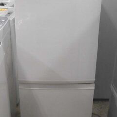①冷蔵庫 137L 2ドア 2017年製 SJ-D14C-W シャープ SHARP ホワイト 右開き 100Lクラス 札幌 西区 西野店