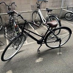 【極美品】自転車　黒　鍵付き　価格交渉歓迎