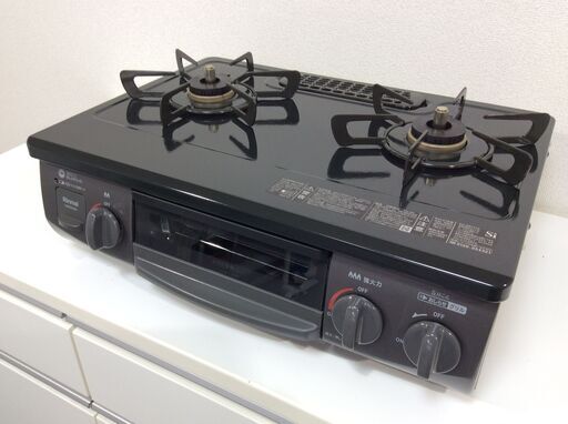 （3/9受渡済）JT8394【RINNAI/リンナイ ガスコンロ LPガス】美品 2023年製 RT35NJH 家電 キッチン レンジ ガステーブル 右側強火 ホーロー