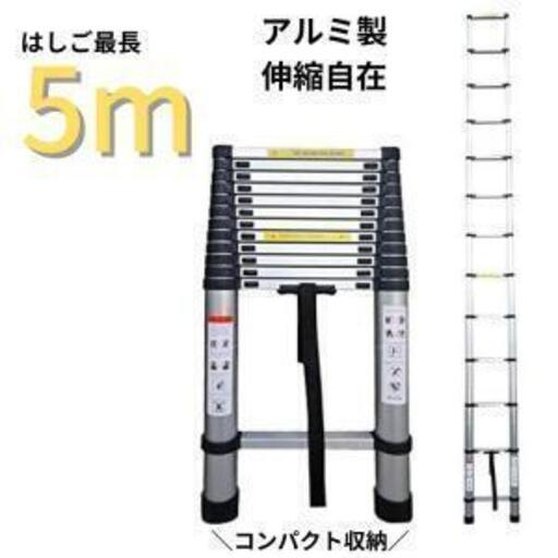 大人気✩はしご 伸縮 5m