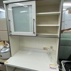 リサイクルショップどりーむ鹿大前店 №8783 食器棚　上下分割　セパレート　キレイな白♪　横幅すっきり♪ リサイクルショップどりーむ鹿大前店 №8783 食器棚 上下分割