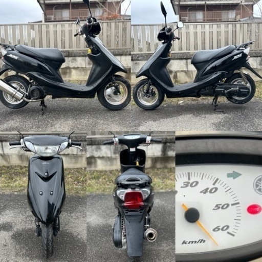 ジョグ快速2スト☆社外マフラー仕様☆速すぎて純正メーター振切ります！バッテリー・シート・プラグ・エアクリなど色々新品交換で快調！！ ジョグ快速2スト☆社外マフラー仕様☆速すぎて純正メーター振切り