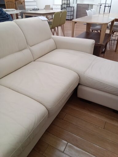 ★ジモティ割あり★ 大塚家具 三人掛けソファー ホワイト H82×D160×W190 クリーニング済み TK1790\t\t\t\t\t\t\t\t
