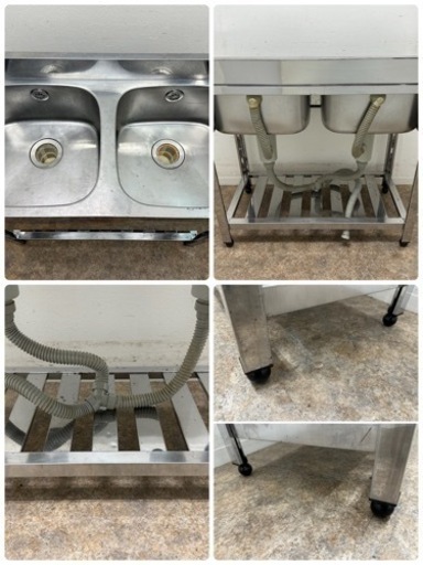 アズマ 1層シンク流し台 厨房 飲食店 W900xD450xH800mm 煎ら