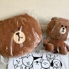 【ネット決済】LINE FRIENDS BROWN ぬいぐるみ&...