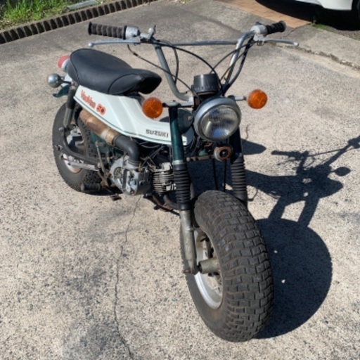鹿屋市から　希少バンバン50 90 タイヤホイール付き　不動レストアベース