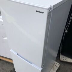 市内配送無料　2022年式　シャープ SHARP 冷蔵庫(幅49.5cm) 152L つけかえどっちもドア 2ドア ホワイト SJ-D15G-W