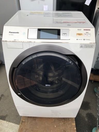 市内配送設置無料　パナソニック Panasonic NA-VX9600L-W [ドラム式電気洗濯乾燥機（10.0kg） 左開き 温水泡洗浄 エコナビ搭載 カラータッチパネル搭載 クリスタルホワイト
