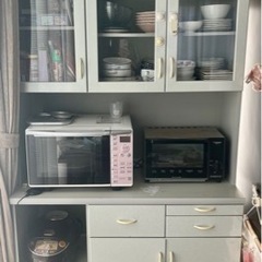 【受渡日指定】家具 収納家具 食器棚、キッチン収納