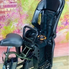 ④6089子供乗せ電動アシスト自転車3人乗りYAMAHA 20インチ良好バッテリー