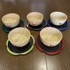 【未使用品】陶彩 小鉢 器 丼 トレー 5個セット
