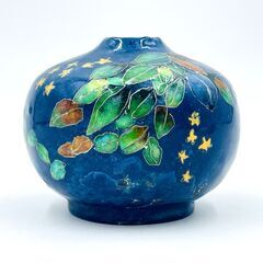 【極美品】花器 花瓶 直径8.3cm×高さ6.8cm 七宝焼？