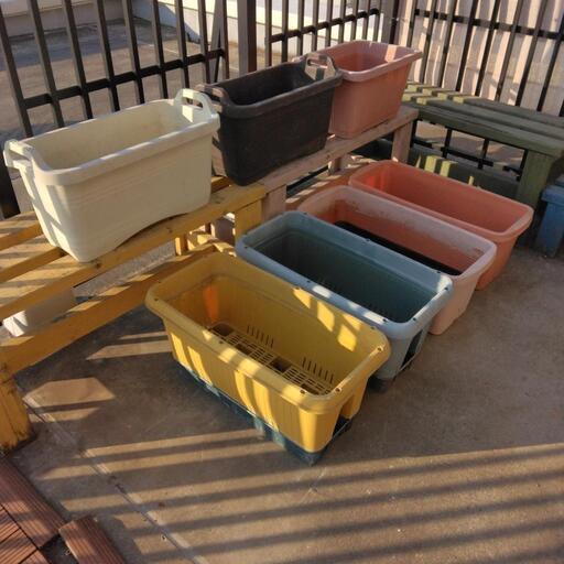 家庭菜園　プラスチックプランター　長方形