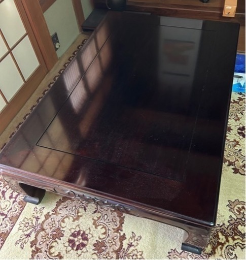 たぶん紫檀の座卓