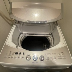 シャープ洗濯機7kg Ag+イオンコート高濃度洗浄　風乾燥機能付き