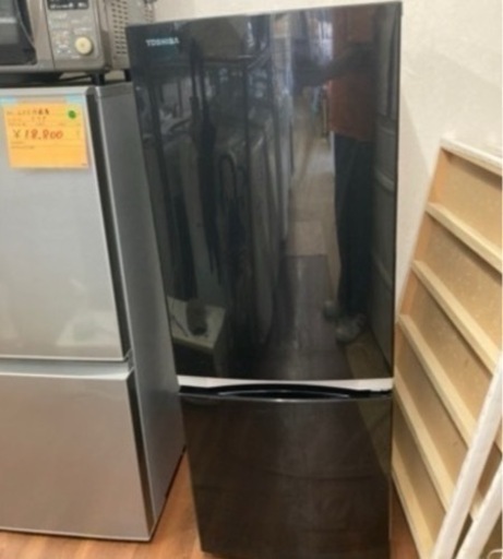 値下げ21,800→19800東芝　2ドア冷蔵庫　GR-P15BS-W リサイクルショップ宮崎屋　佐土原店　24.5.12F