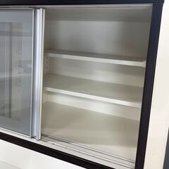 ニトリ★キッチンボード 120cm 食器棚 収納家具 ダークブラウン 高さ200cm キッチン家具 NITORI