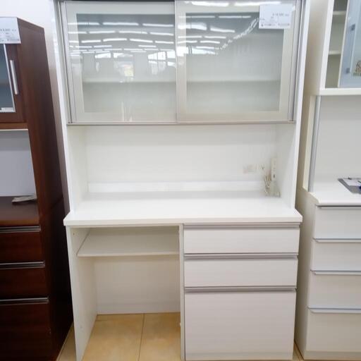 ★ジモティ割あり★  レンジボード 白 H190×D50×W120 クリーニング済み OJ3747