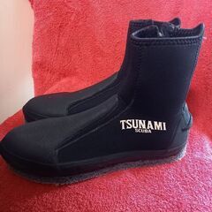 ダイビングブーツ　フェルト底　tsunami  scuba サイ...