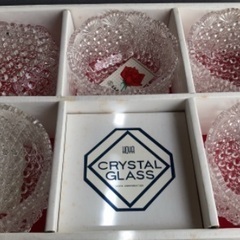 ブランド品クリスタルガラスのカップ　5個セット