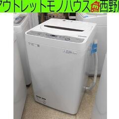 シャープ 洗濯機 4.5kg 2018年製 ES-GE4C-T ...