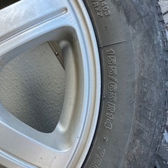 155/65R14 スタッドレス、ホイール付き