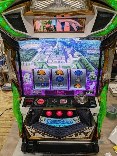 パチスロ実機 コードギアス 反逆のルルーシュR2 C.C.ver. コイン不要機 ID：126-0126813-007