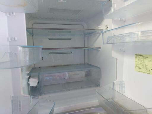 TOSHIBA 東芝 ノンフロン6ドア冷凍冷蔵庫 シルバー GR-E47F(NU) 471L