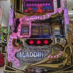 パチスロ実機 アラジンAII データーカウンター付 コイン不要機 ID：126-012786-007