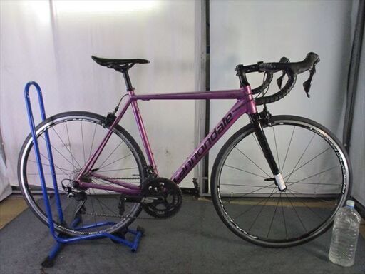 Ｄ358★82000円スタート★整備済み スポーツ中古自転車 Cannondale　CAAD12【ロードバイク　パープル　52ｃｍ　】