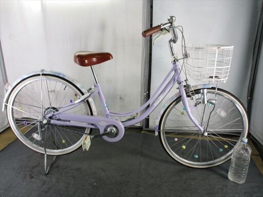 Ｄ359　★12000円★整備済み 中古子供自転車 ブリヂストン　リコリーナ【24インチ　パープル 】