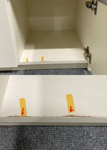 パモウナ/Pamouna キッチンボード 幅120 スライドドア アルミフレーム  