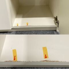 パモウナ/Pamouna キッチンボード 幅120 スライドドア アルミフレーム ハイグロス  ソフトクローズ 中古家具 店頭引取歓迎 R8016