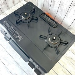 お引取り限定 美品 22年製 パロマ LPガス用コンロ 2口ガステーブル IC-S87K-2L プロパンガス