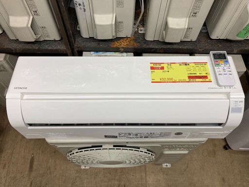 K05150　日立　2021年製　中古エアコン　主に6畳用　冷房能力　2.2KW ／ 暖房能力　2.2KW