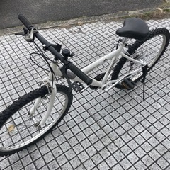 【26インチマウンテンバイク】外装6段変速　前後タイヤ、チェーン、グリップ新品❗️若林自転車　膳所店　SALE中❗️