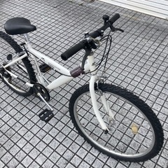 【26インチマウンテンバイク】外装6段変速　前後タイヤ、チェーン、グリップ新品❗️若林自転車　膳所店　SALE中❗️