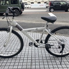 【26インチマウンテンバイク】外装6段変速　前後タイヤ、チェーン、グリップ新品❗️若林自転車　膳所店　SALE中❗️