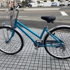 【26インチ自転車】内装3段変速　LEDオートライト付　前後タイヤ新品❗️若林自転車　膳所店　SALE中❗️