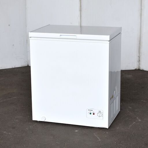 【ヤ取終了4/6】≪zyt1383ジ≫ アイリスオーヤマ 冷凍ストッカー ICSD-14A-W 幅73cm 2019年製 ノンフロン冷凍庫 簡易動作確認済 現状品 60113-05