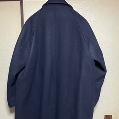 韓国ブランド「After Pray」 WOOL100%ツアーリストバルマカーンコート(ネイビー、Mサイズ)