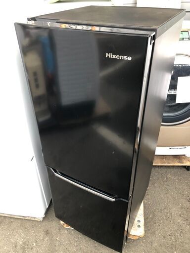 ハイセンス 冷蔵庫 幅48cm 150L パールブラック HR-D15CB 2ドア 右開き